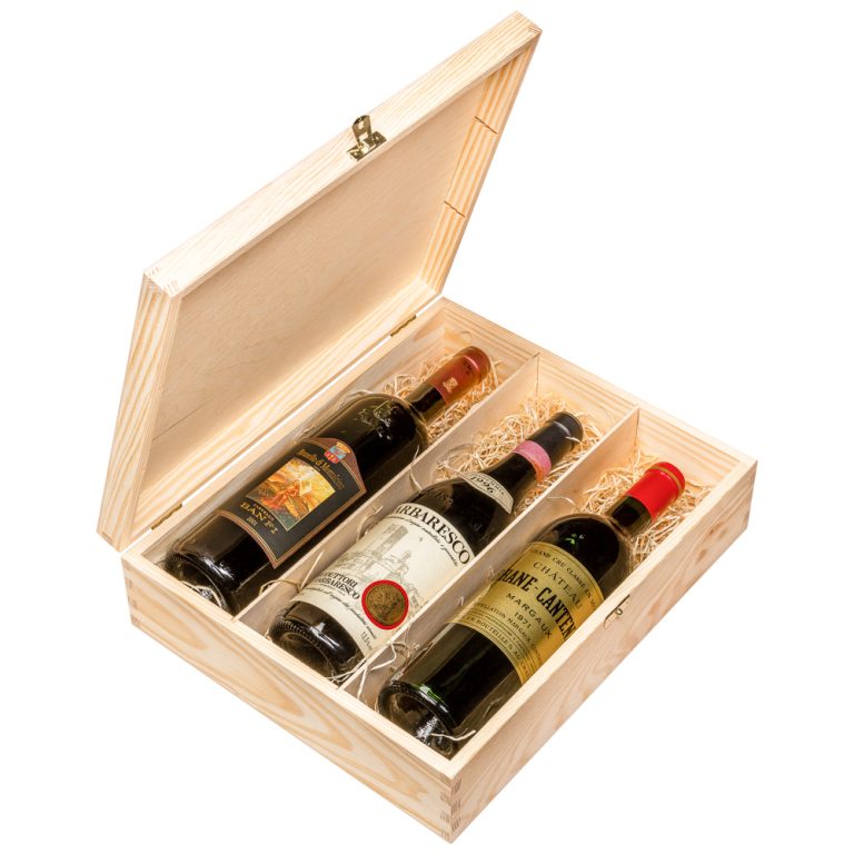 Dárková krabice pro 3 lahve vína