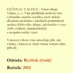 2013 Ryzlink / Riesling Château Valtice