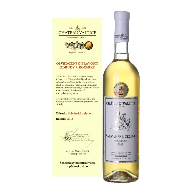 2013 Sylvánské zelené Pozdní sběr Château Valtice