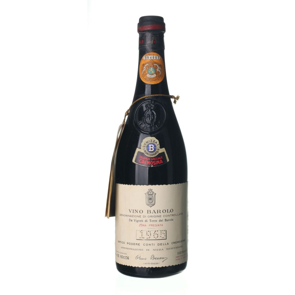 1965 Barolo Riserva Bersano