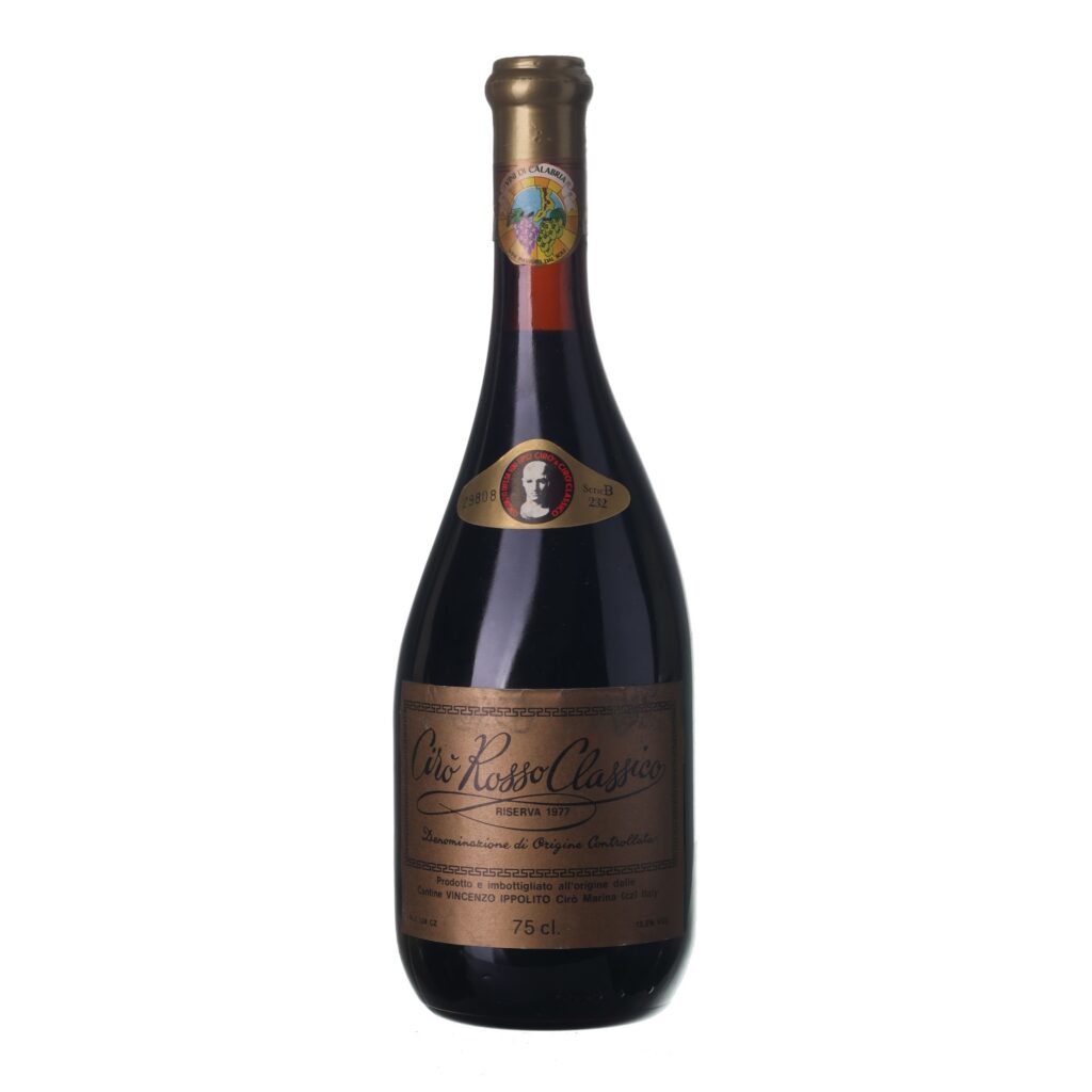 1977 Ciro Rosso Riserva DOC Vincenzo Ippolito