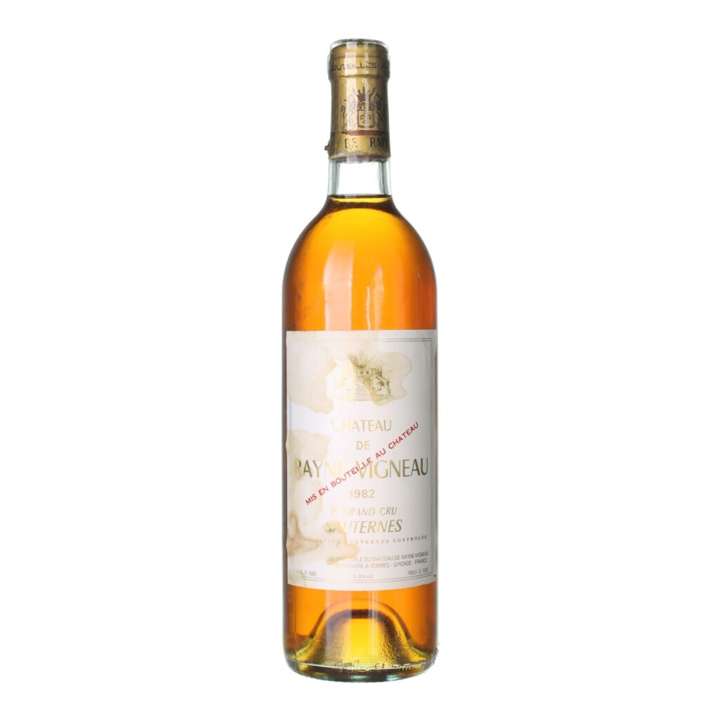 1982 Sauternes Grand Cru Château de Rayne Vigneau
