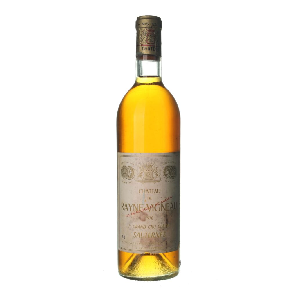 1970 Sauternes Grand Cru Chateau de Rayne Vigneau