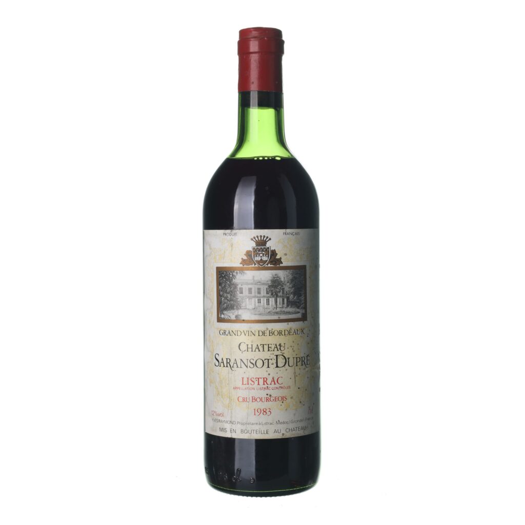 1983 Listrac Cru Bourgeois Chateau Saransot - Dupre