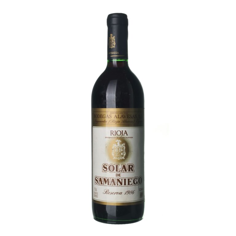 1986 Rioja Reserva Solar de Samaniego