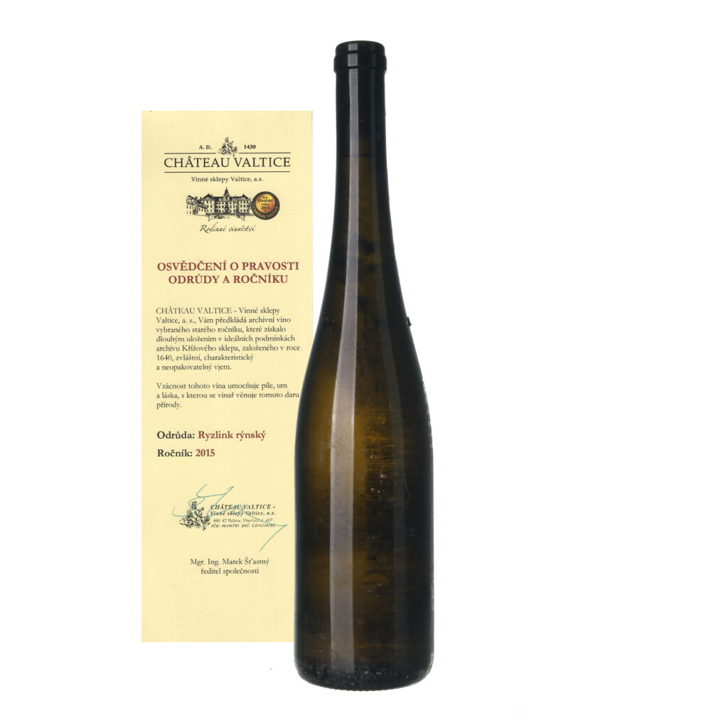 2015 Ryzlink rýnský / Riesling Chateau Valtice