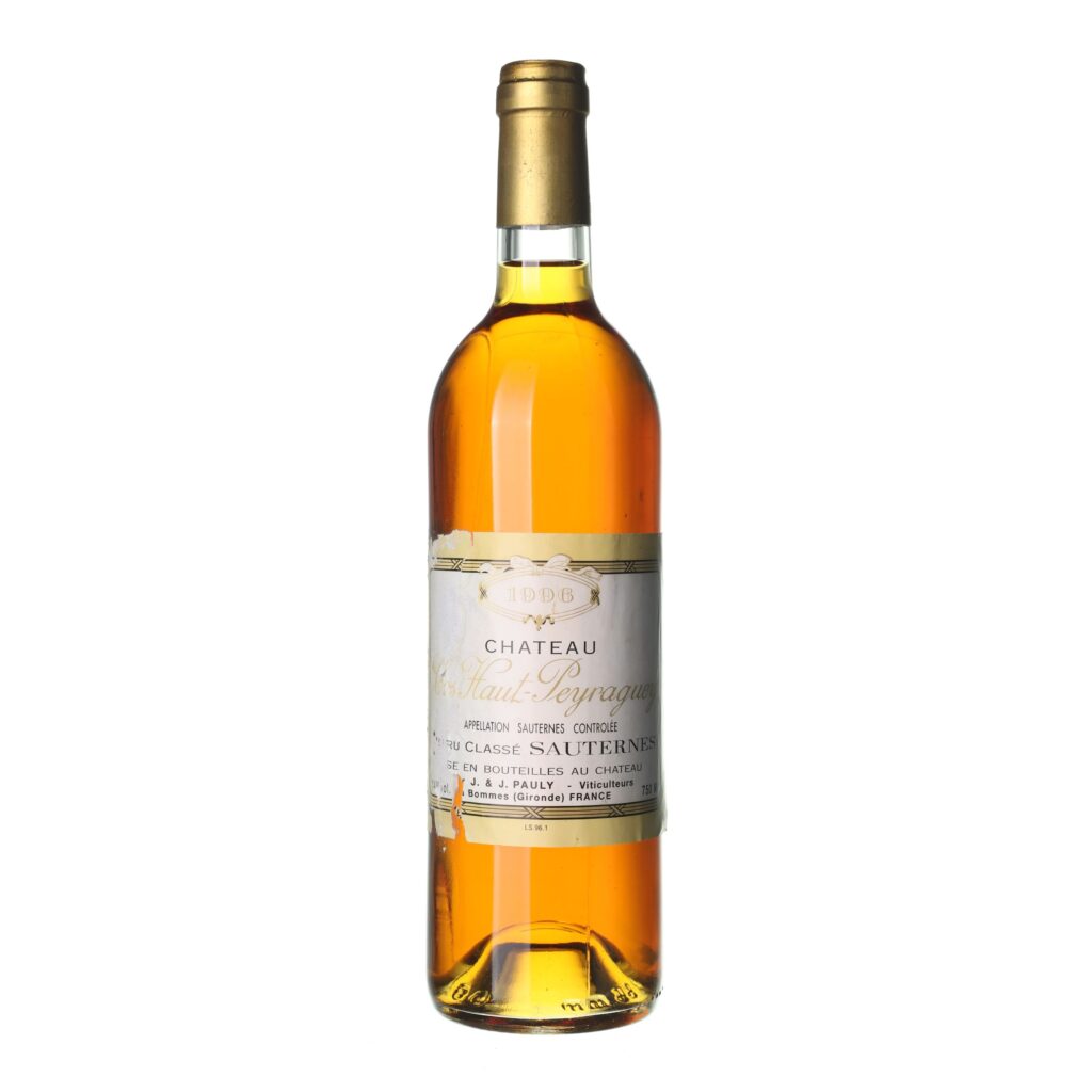1996 Sauternes Premier cru Chateau Clos Haut Peyraguey
