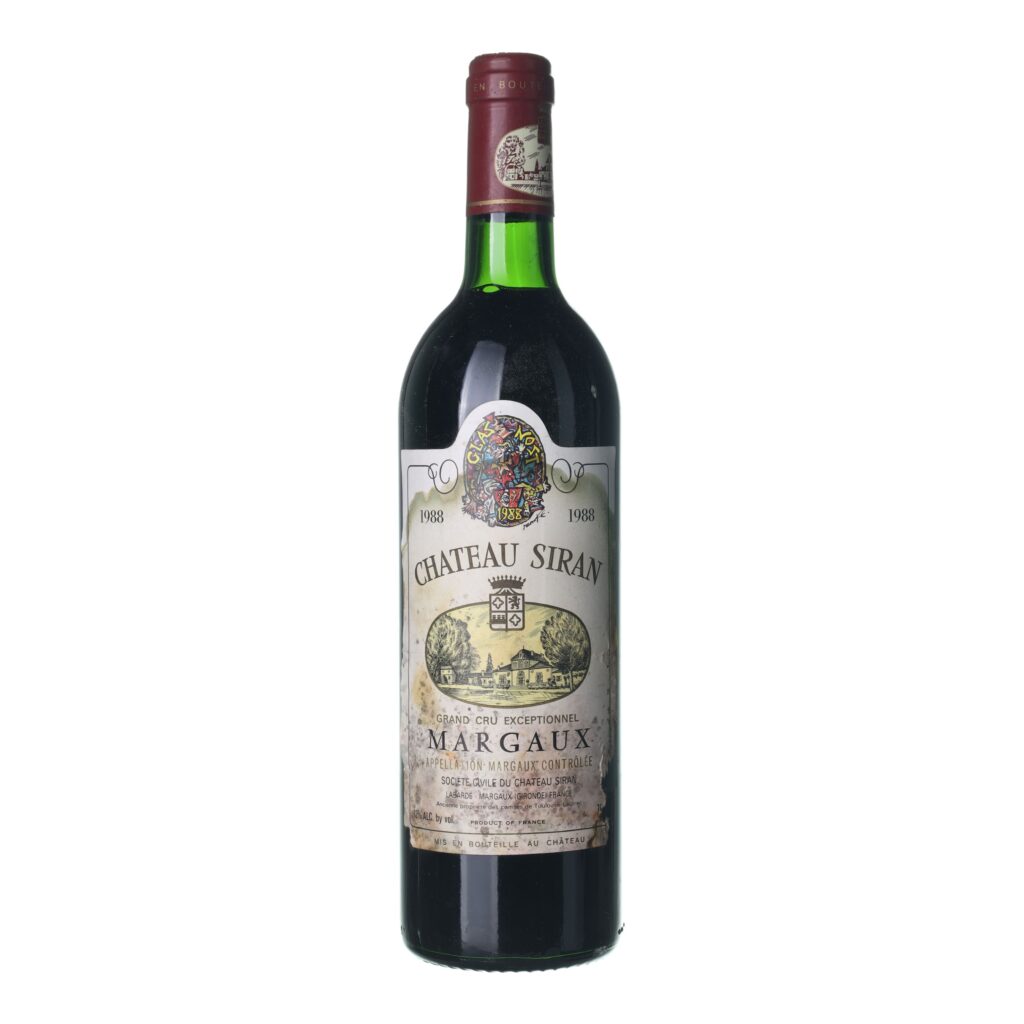 1988 Margaux Grand Cru Chateau Siran