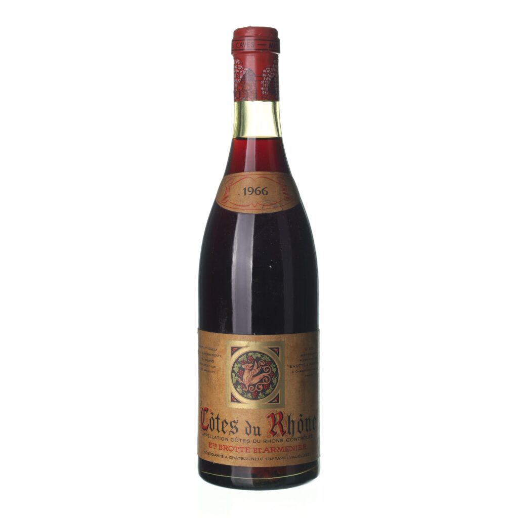 1966 Cotes du Rhone Brotte & Armenier