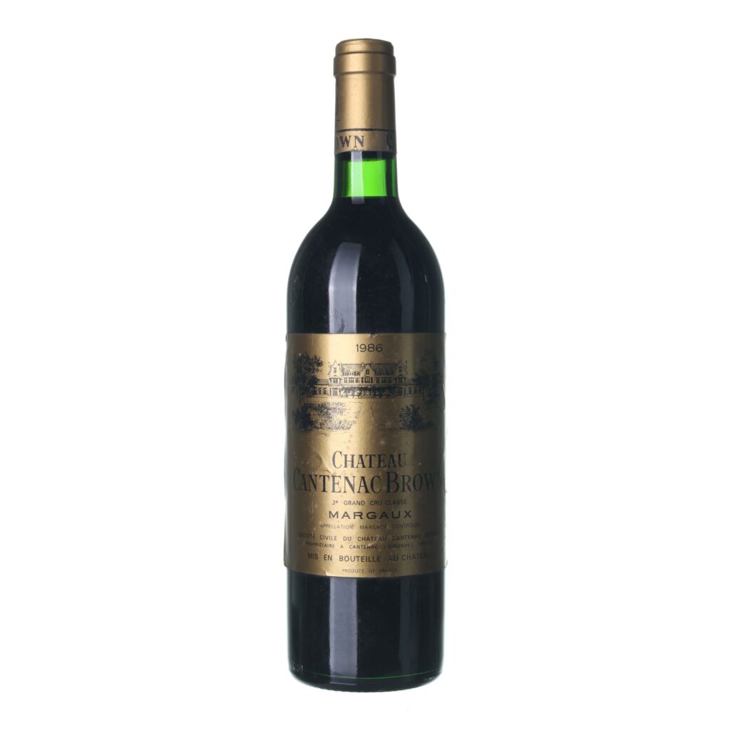 1986 Margaux Grand Cru Chateau Cantenac Brown