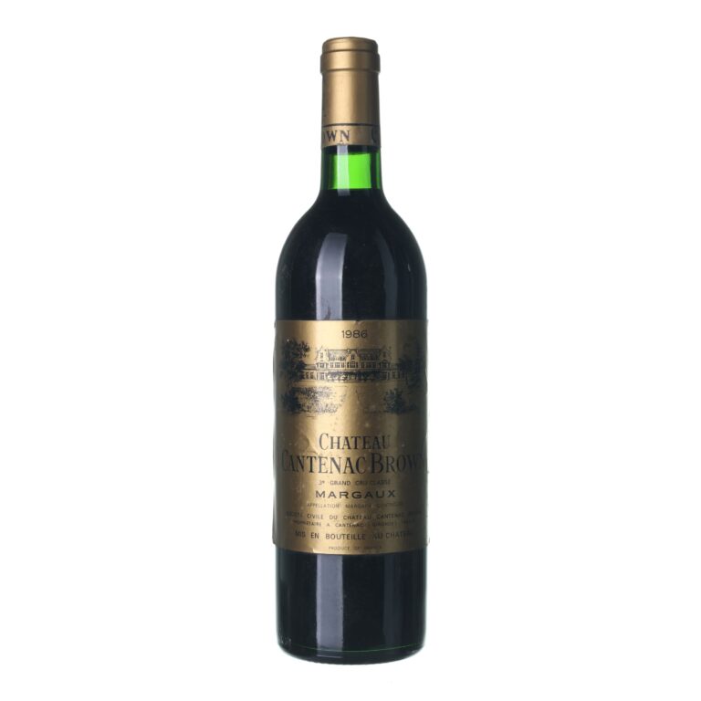 1986 Margaux Grand Cru Chateau Cantenac Brown