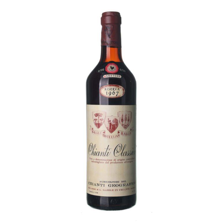 1967 Chianti Riserva Gaiole Castellina Radda