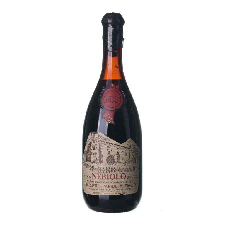 1974 Nebiolo Barbero Paride & Figlio