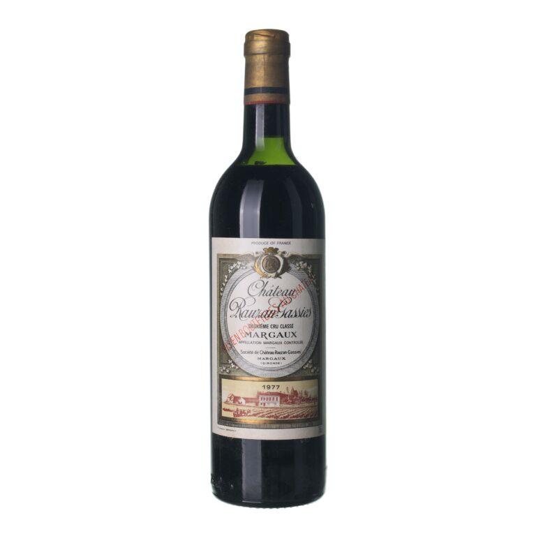 1977 Margaux Premier cru Chateau Rauzan-Gassies