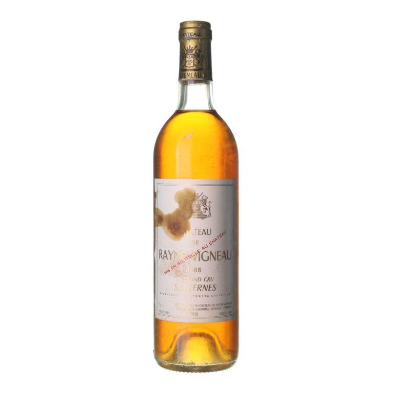 1986 Sauternes Grand Cru Chateau de Rayne Vigneau