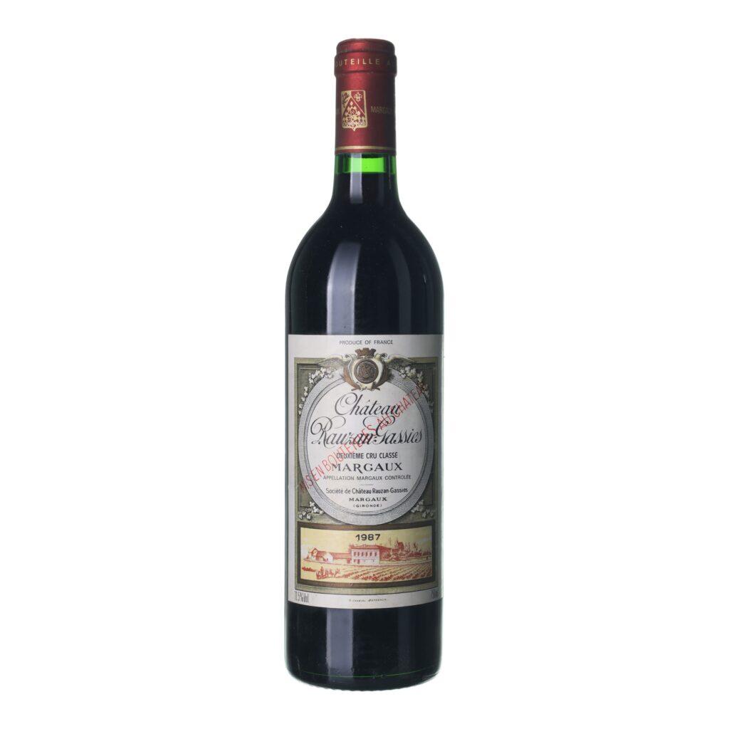 1987 Margaux Premier cru Chateau Rauzan-Gassies