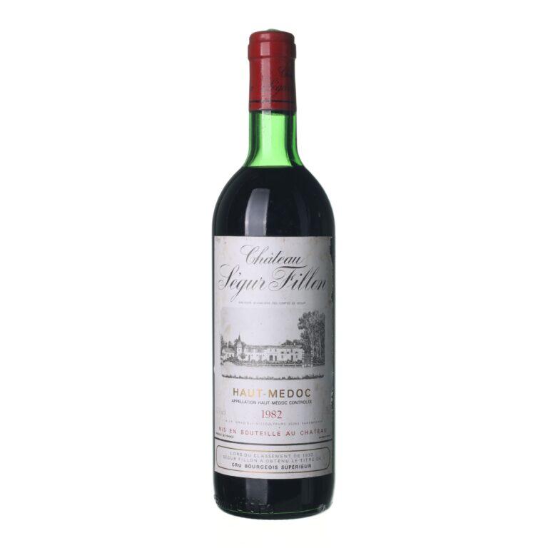 1982 Haut-Médoc Cru Bourgeois Supérieur Chateau Segur Fillon