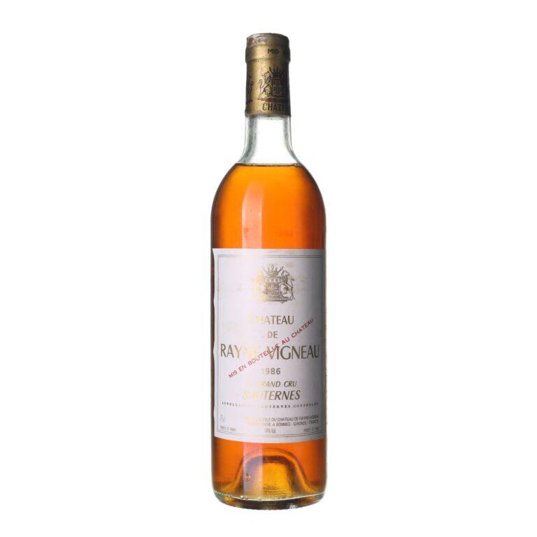1986 Sauternes Grand Cru Chateau de Rayne Vigneau